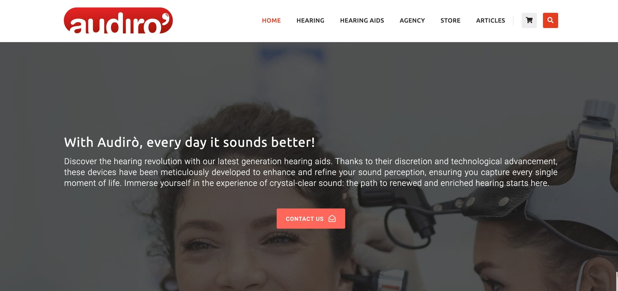 Audiro Hearing Aid Website