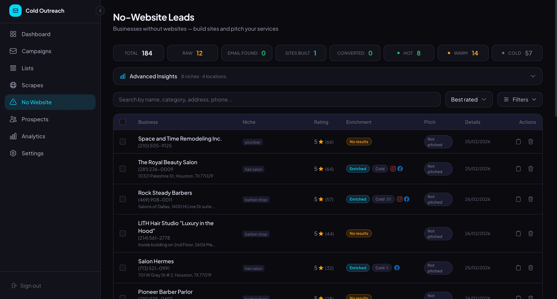 Cold Email Outreach Platform screenshot 4