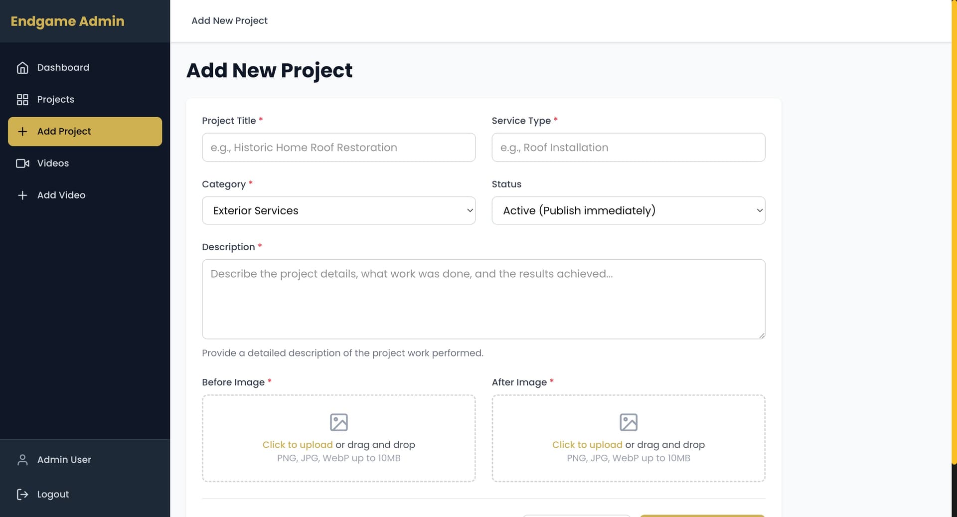EndGame Roofing & Restoration screenshot 4