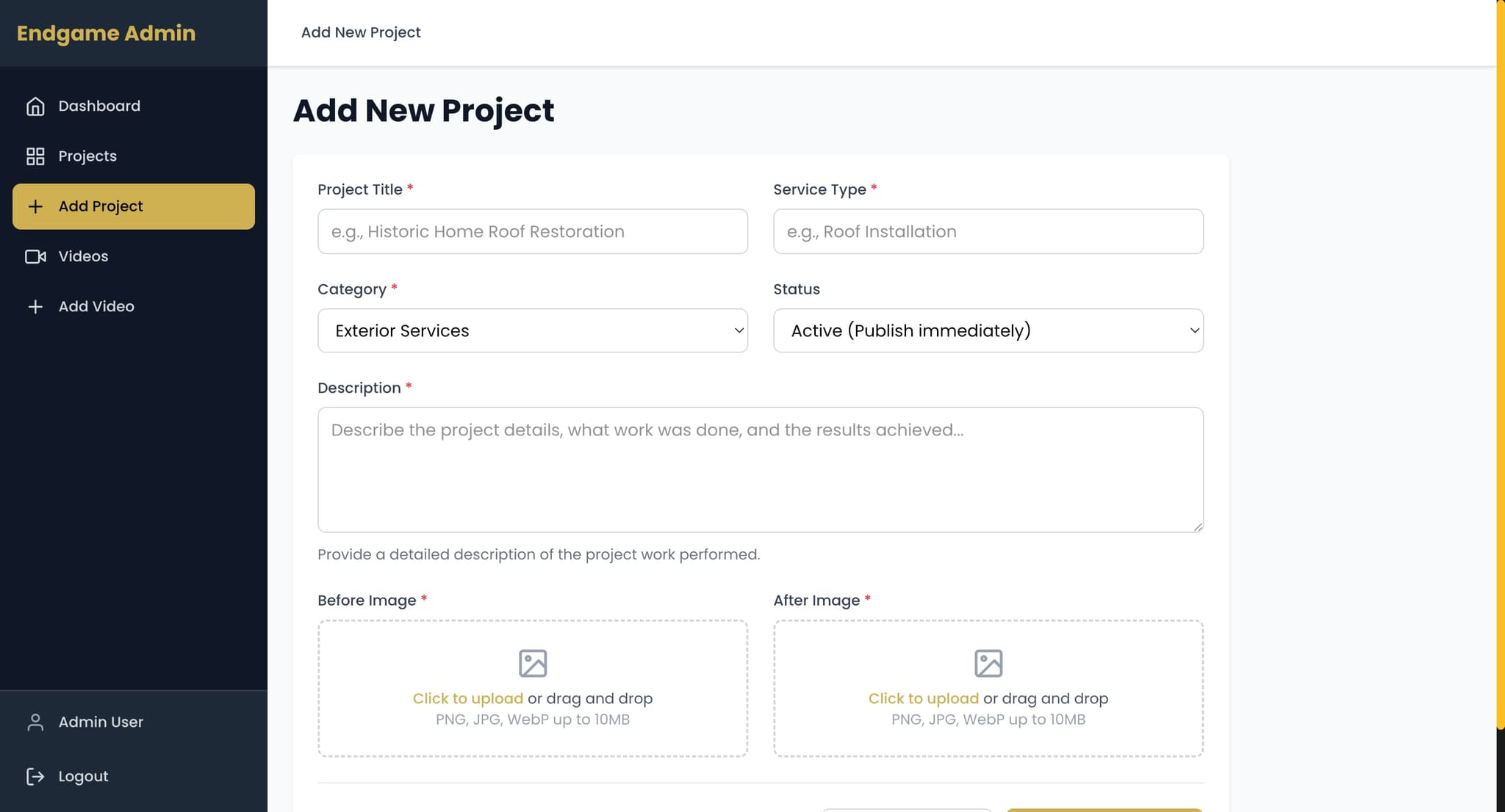 EndGame Roofing & Restoration screenshot 4