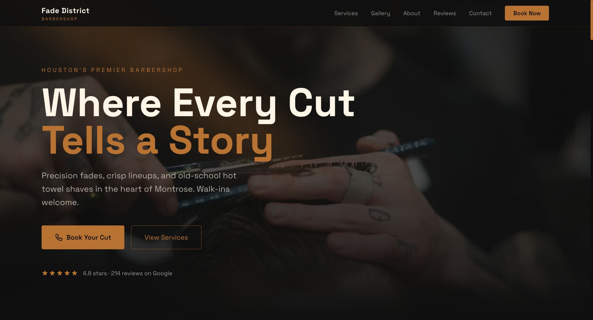 Fade District Barbershop — Houston, TX