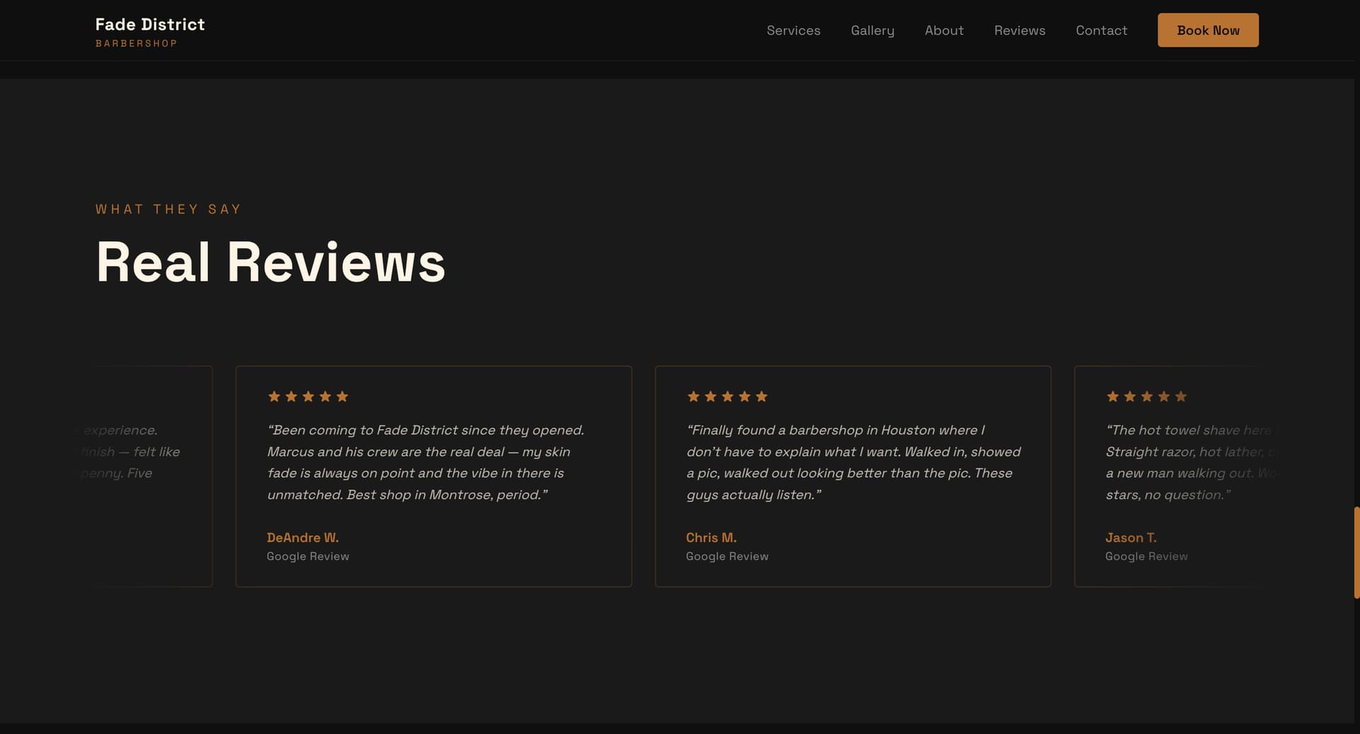 Fade District Barbershop — Houston, TX screenshot 4