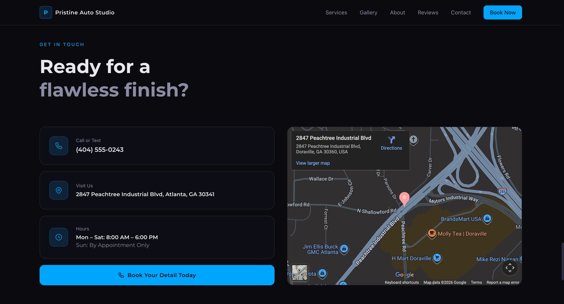 Pristine Auto Studio — Atlanta, GA screenshot 4