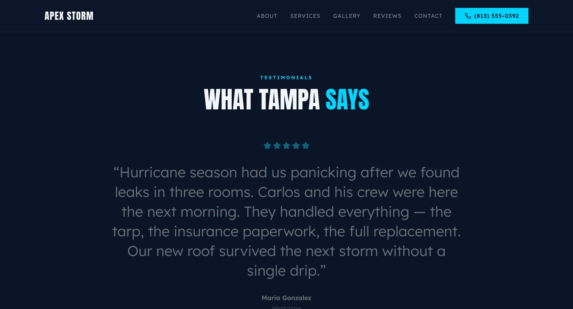 Apex Storm Roofing — Tampa, FL screenshot 4
