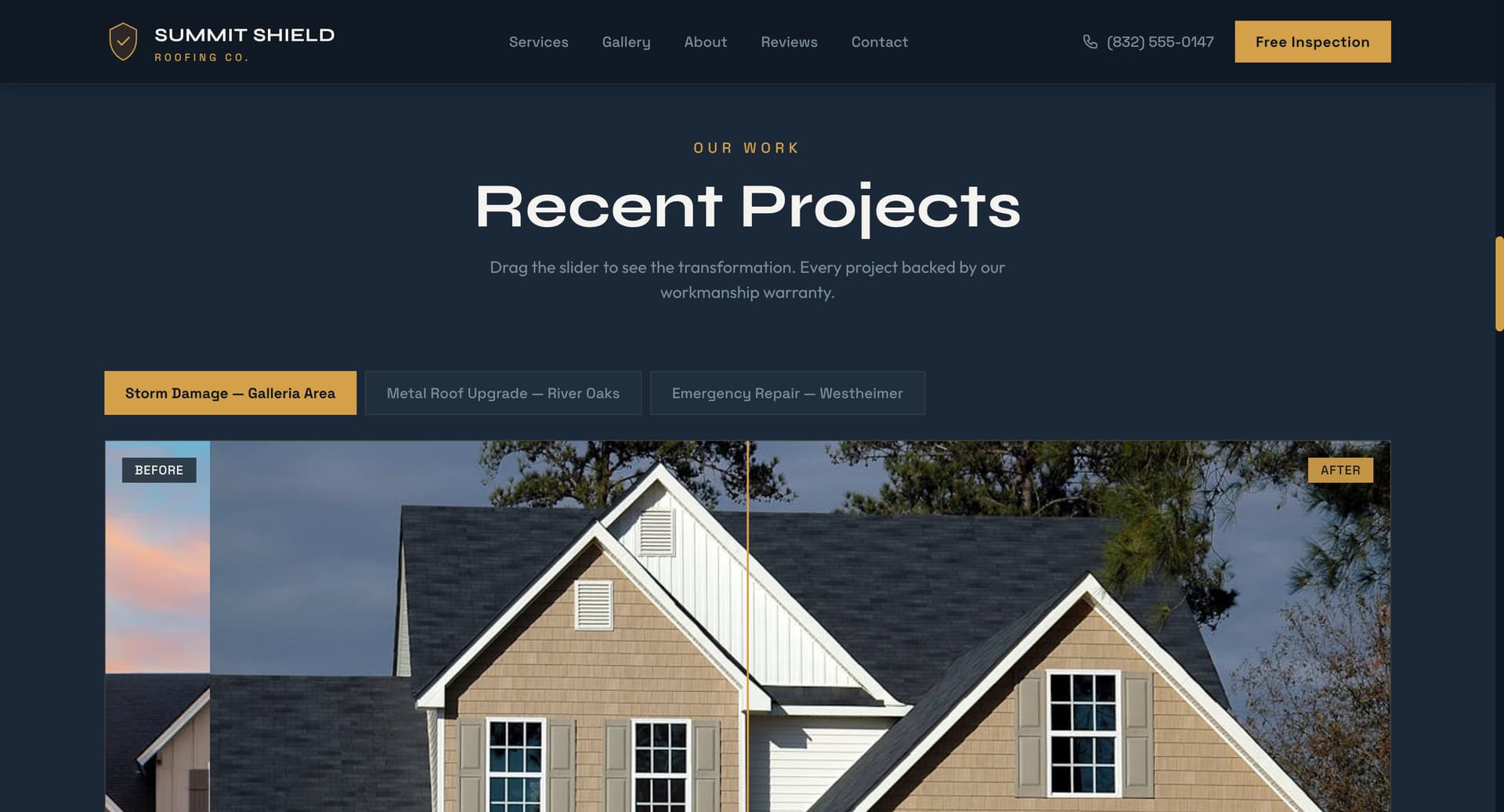 Summit Shield Roofing — Houston, TX screenshot 2